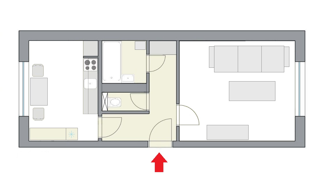 1 izbový byt na prenájom v centre Lamača